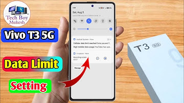 vivo t3 5g data limit setting, vivo t3 5g data limit kaise set kare