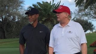 Golfing With Tiger & Trump | Tiger Woods and Donald Trump played golf on Friday. Who should join th