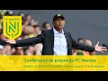 Confrence de presse du fc nantes  retour dantoine kombouar au poste dentraneur