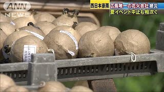 風物詩にも影響・・・花火大会や祭り中止相次ぐ　広島(18/07/25)