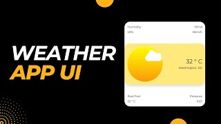 Weather App UI using HTML/CSS and Bootstrap 5