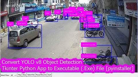 convert python to exe | convert py to exe | yolov8 object detection setup.exe