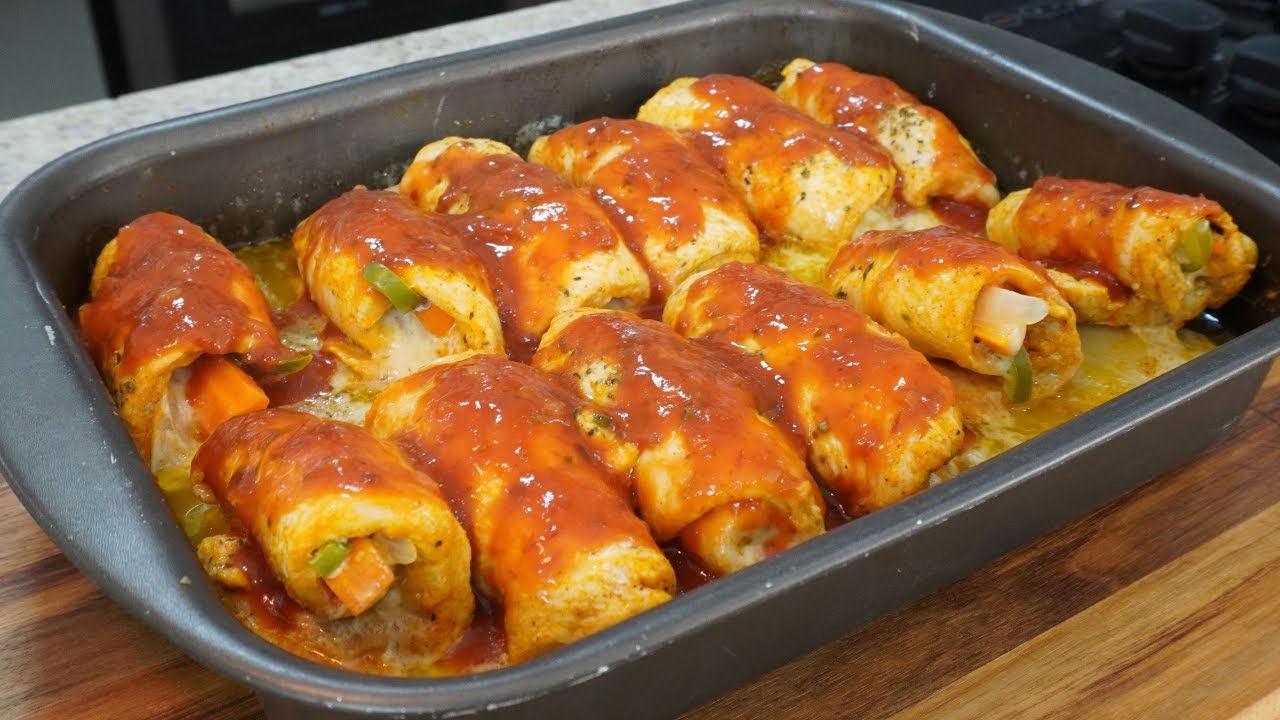 PEITO DE FRANGO RECHEADO - Fácil e Delicioso