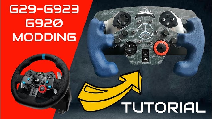 Logitech G27 / G29 / G920 / G923 Formula style steering wheel mod