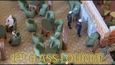 Radio Control Trumpeter 1:200 Titanic Build Part 32 - The 1st Class Lounge