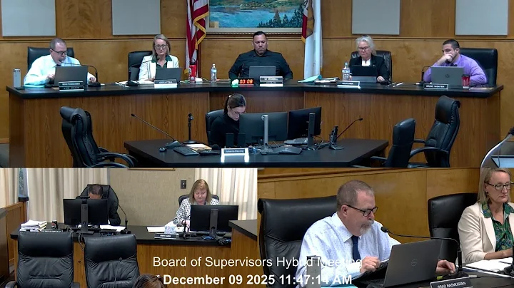 Board of Supervisors Tues Mtg 12-10-25 · Calendars