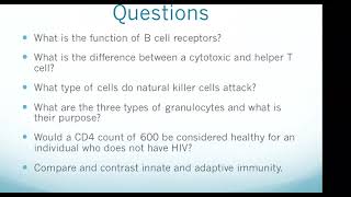Hesi A2 Exam Immune System