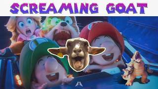 Super Mario Galaxy Movie but screams got replaced with Screaming Goat memes