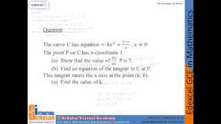 Edexcel GCE in Mathematics C1 Q2