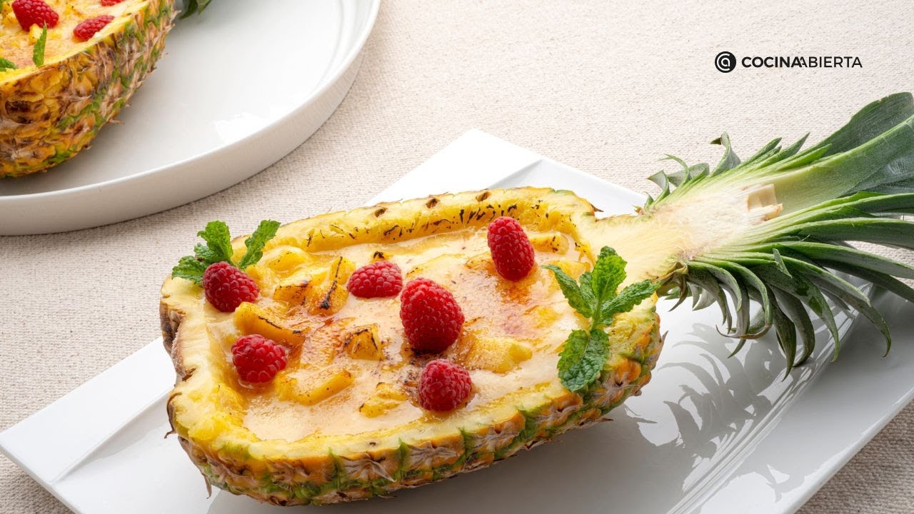 Cómo hacer piña rellena, receta ideal para el verano - YouTube