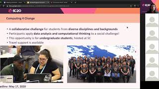 Students@SC20 Program Overview - 29 April 2020
