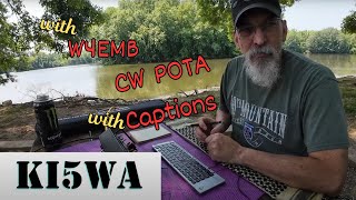 CW POTA with Subtitles, Learn CW, Follow along.