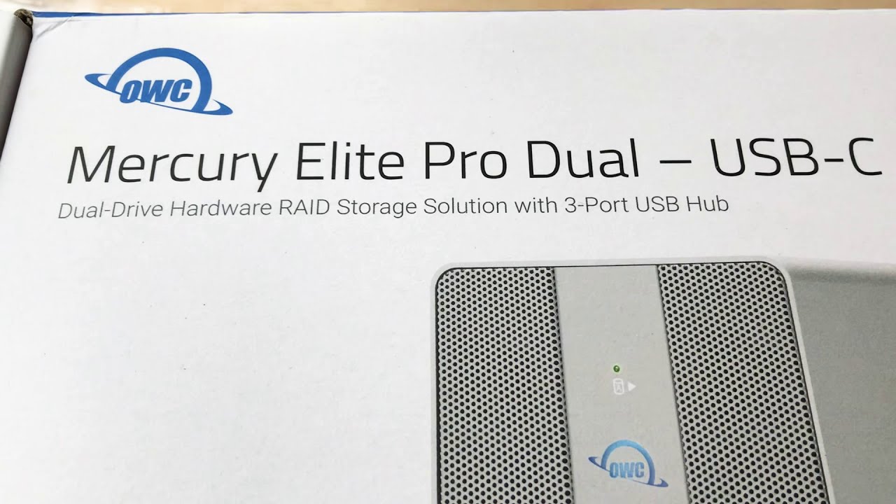 OWC Mercury Elite Pro Dual 2TB USB-C RAID Hub Unboxing 11-11-20