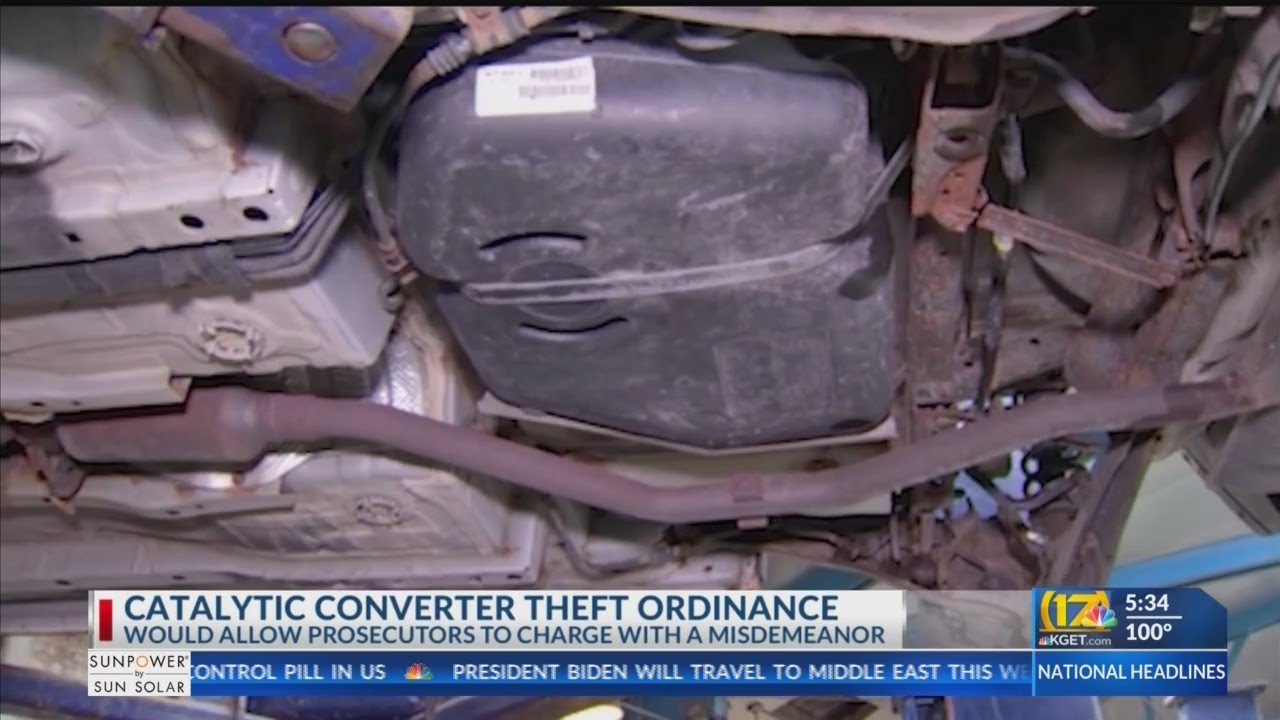 Catalytic converter theft ordinance YouTube