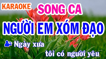 Người Em Xóm Đạo Karaoke - Nhạc Sống Song Ca - Phối Mới Dễ Hát - Nhật Nguyễn