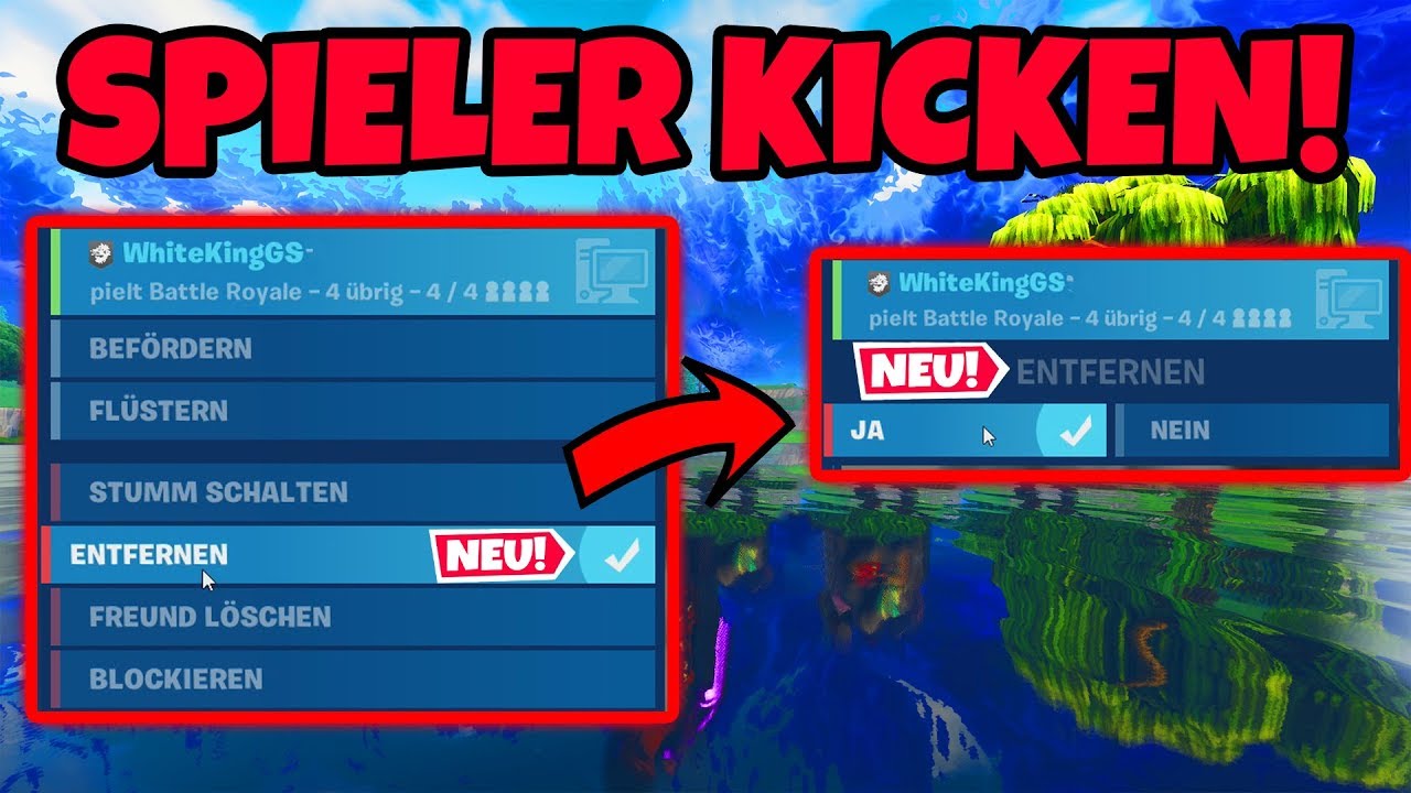 so kannst du jetzt spieler kicken fortnite battle royale - fortnite spieler stumm