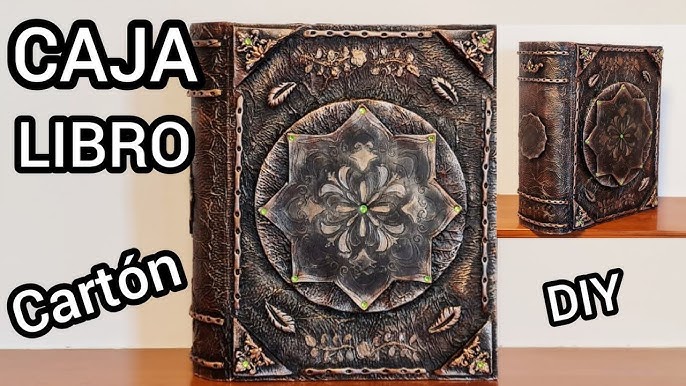 Tutorial: CAJA en forma de LIBRO con papel maché 📦♻️ ¡Decoración efecto  galaxia! 🌜🌌 