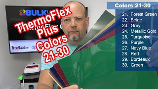 ThermoFlex Plus Colors 21 through 30