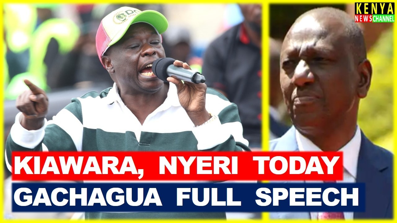 Гачагуа ВЗРЫВНАЯ речь сегодня. Уничтожение Руто с Калонзо и Матианги сегодня в Киавара Ньери.