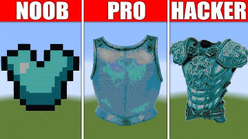 Pixel Art (NOOB vs PRO vs HACKER) Chestplate in Minecraft