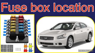 The fuse box location on a 2013 Nissan Maxima