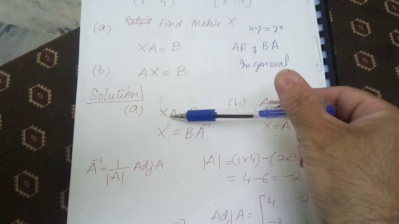 Solving Matrix Equations - Part 1 - YouTube
