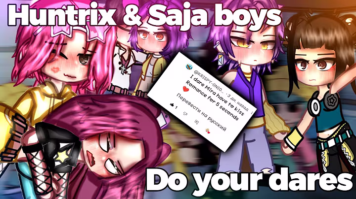 HUNTRIX & SAJA BOYS Do your dares💋 | KPOP DEMON HUNTERS | GLMM Gacha club +Ships 