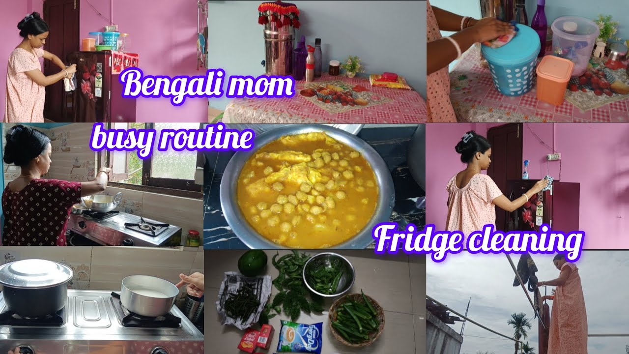মেয়ের স্কুল যাওয়ার পরে আমি সমস্ত কাজ একা হাতে গুছিয়ে করে থাকি ll Mom busy routine 