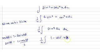 ज्ञात करें int sin^2 x cos^2 x dx  | 12 | अनिश्चित समाकल  | MATHS | KC SINHA | Doubtnut