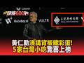 黃仁勳演講背板藏彩蛋!「5家台灣小吃」驚喜上榜網笑翻:豬腳打入AI供應鏈【頭條600秒】