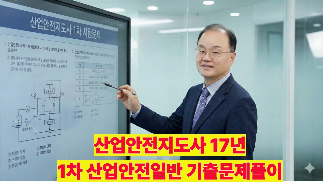 [산업안전지도사 1차] 2017년 2과목 '산업안전일반' 기출문제 완벽 분석 (26번~50번)
