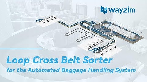 Wayzim: Baggage Handling System | Airport Industry | Loop Cross Belt Sorting System