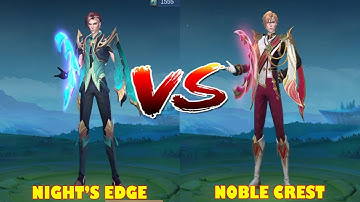 AAMON NOBLE CREST VS AAMON NIGHT EDGE MLBB COMPARISON