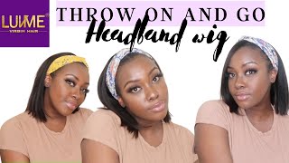 Throw on &amp; Go! Bob Headband wig Review and Install ft LUVMEHAIR | ANI AND NAYY