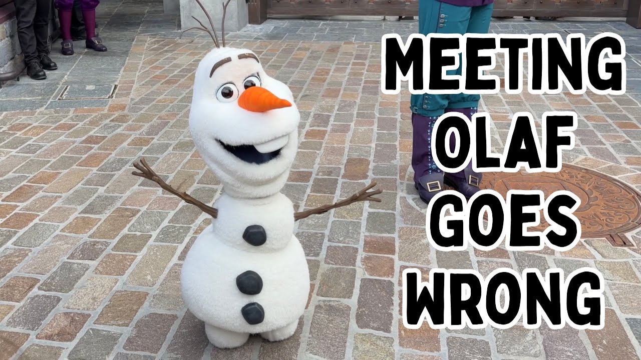 Olaf Rearranges Meeting the NEW Olaf at Disneyland Paris (With an Unexpected Ending ...