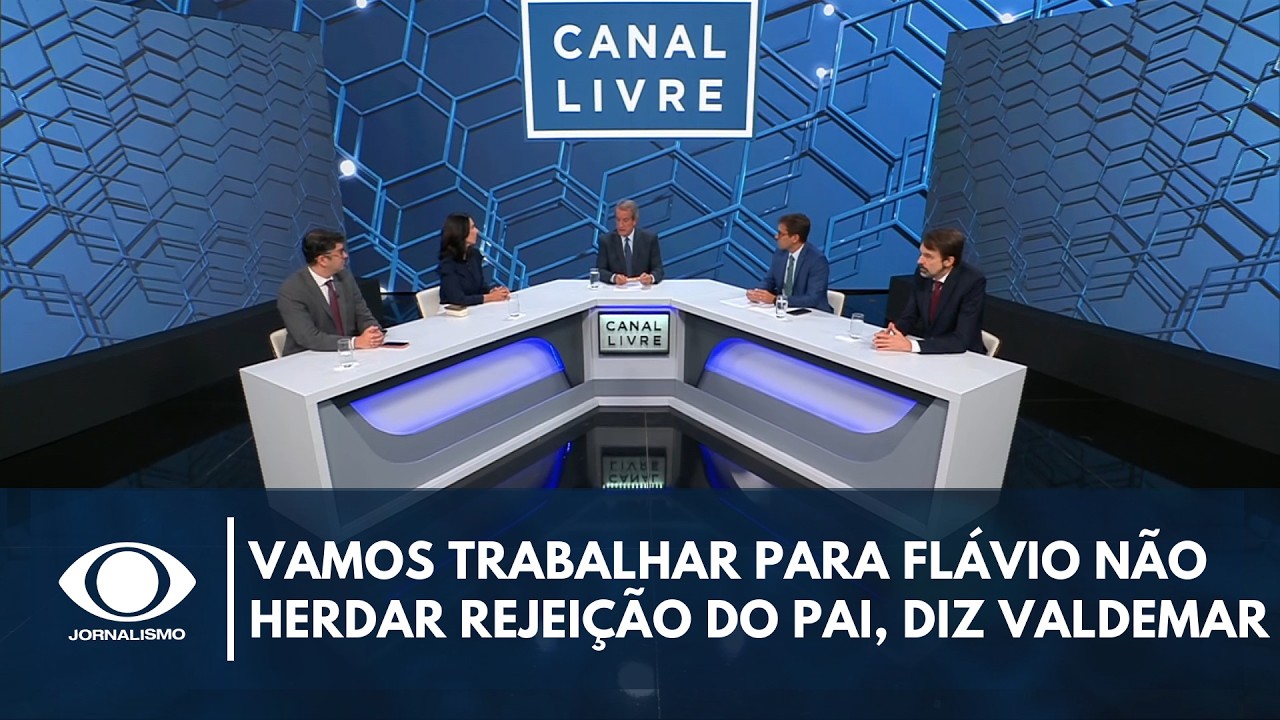 Vamos trabalhar para Flávio não herdar a mesma rejeição do pai, diz Valdemar | Canal Livre