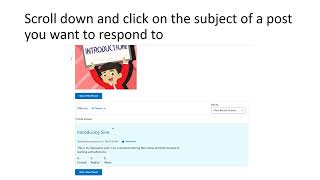 How to Respond to a Discussion Post in Brightspace