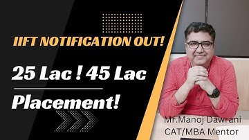 #IIFT 2022 notification is out ! 18th dec!  Average Placement : 25 Lac ! #mba #iift #cat  #salary