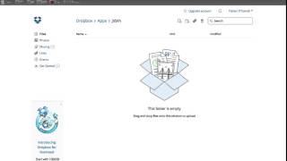 Dropbox sync demo