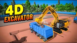 🚜  4D SIMULATION EXCAVATOR OPERATION & TRUCK LOADING IN FUZOR  🚧🏗