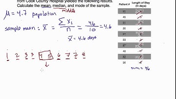 Calculating Mean, Median, Mode by Hand and with StatCrunch