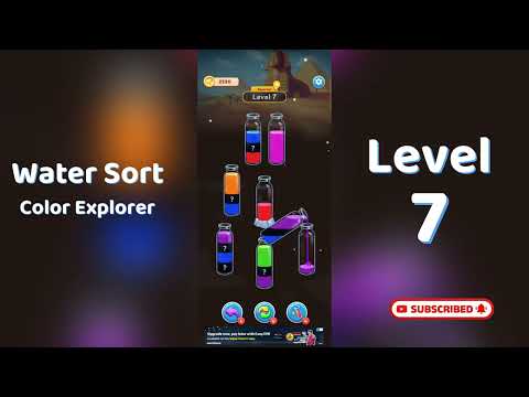 🎮 Water Sort Color Explorer Special Level 7 Walkthrough | SolutionGuruji 🌍