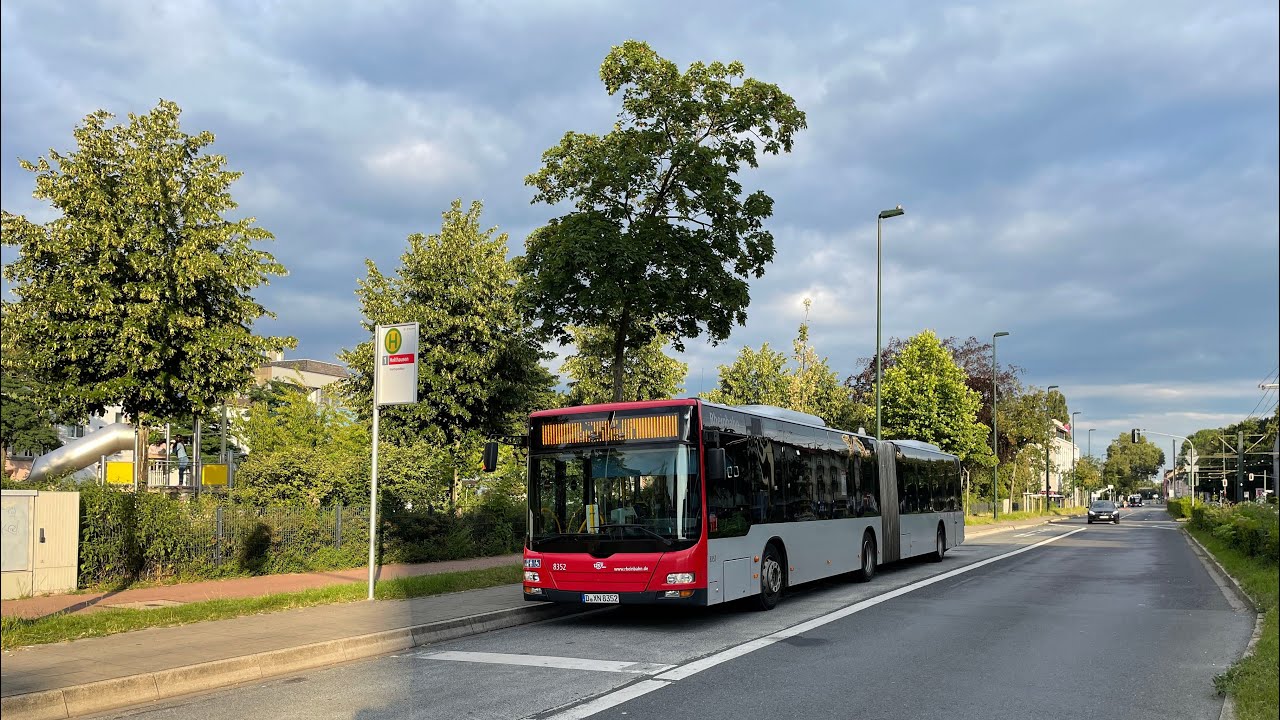 Mitfahrt im MAN NG 323/Lions City A23 Wagen 8351 D-XN 8351 der Rheinbahn Düsseldorf Linie 730