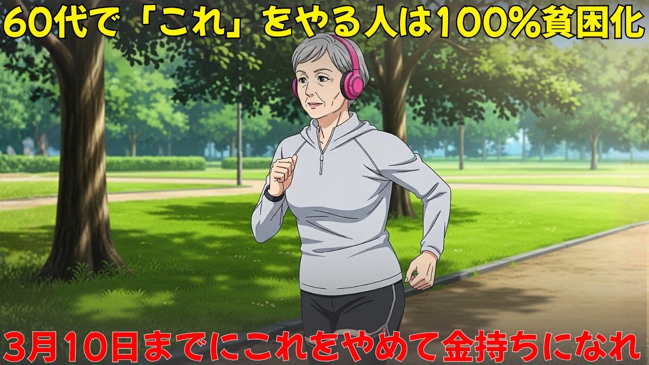 （100%確実）60代で「これ」をやる人は100%貧困に向かいます。この貧困の罠を避けるため、3月10日までに中止してください！