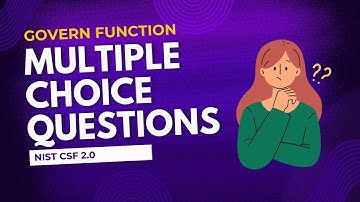Lecture-11 | NIST CSF 2.0 - Govern Function – MCQs | Hemang Doshi | 2024