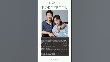 GMMTV NEW P1 - Educational Background #earthmix #gmmtv #jimmysea #forcebook #bounprem #firstkhaotung
