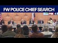 City addresses questions in FW police chief search