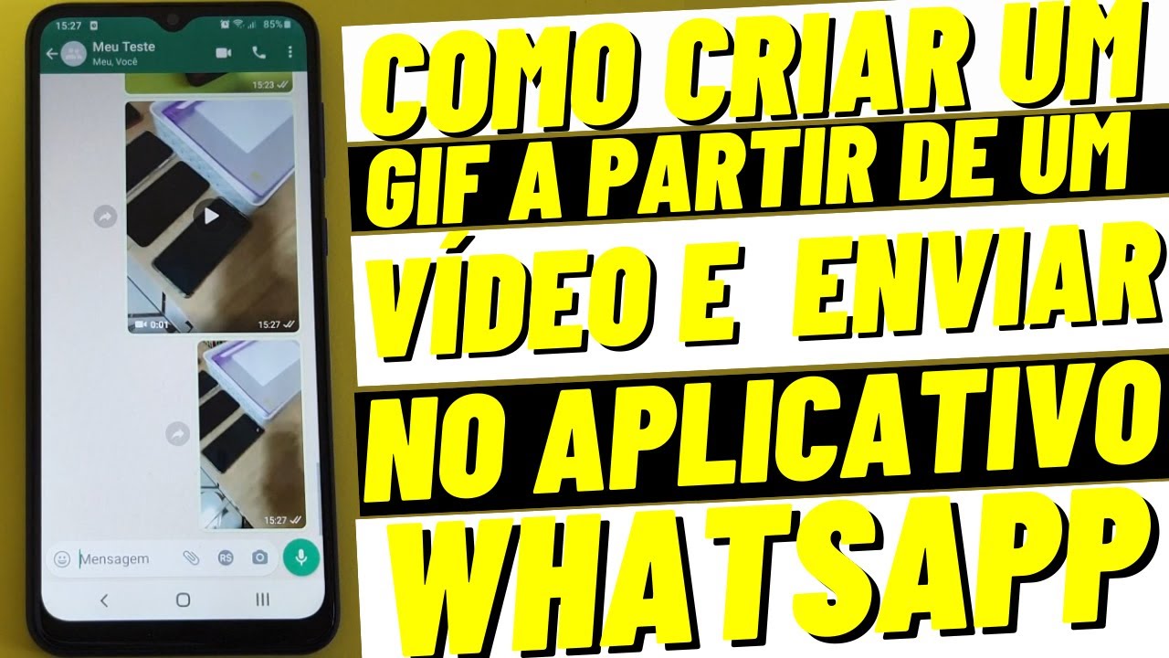 Como criar um GIF de um vídeo do  e como enviá-lo no WhatsApp