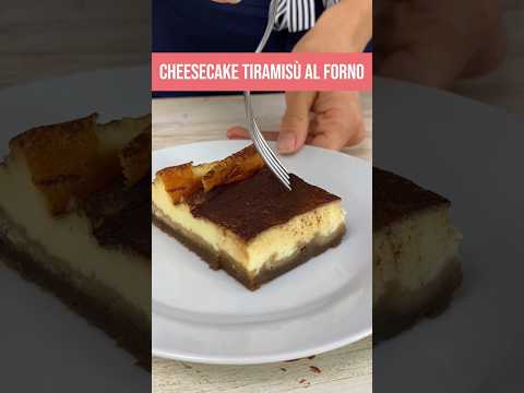 Cheesecake tiramisù al forno! #tiramisu #cheesecake