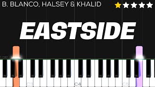 benny blanco, Halsey & Khalid - Eastside | EASY Piano Tutorial screenshot 2